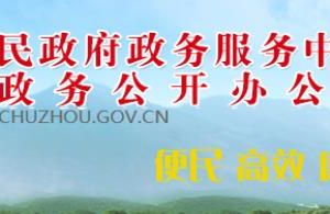 滁州市政務服務中心辦事大廳窗口咨詢電話