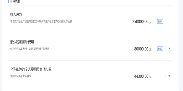 系統(tǒng)生成申報表明細(xì)