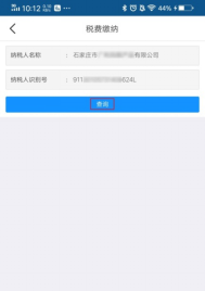 稅費(fèi)繳納頁(yè)面