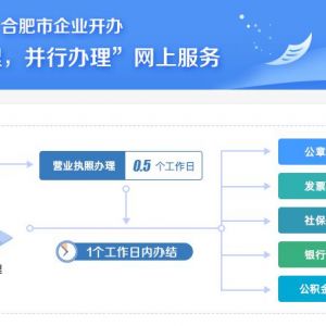 合肥市企業(yè)開辦“一窗受理，并行辦理”網上服務平臺公司注冊操作指南