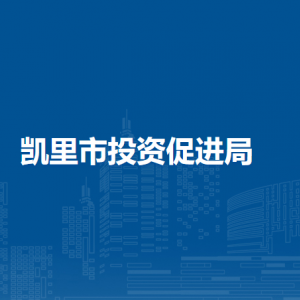 凱里市投資促進局各部門負責人及聯(lián)系電話