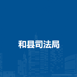 和縣司法局人民參與和促進(jìn)法治股