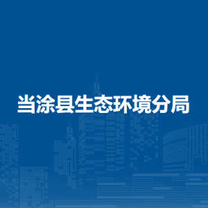 當(dāng)涂縣生態(tài)環(huán)境分局污染控制股