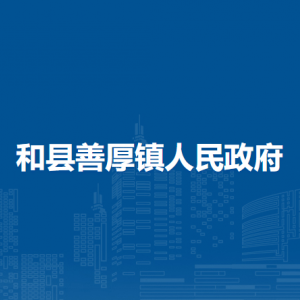 和縣善厚鎮(zhèn)綜合行政執(zhí)法大隊