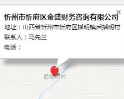 忻州市忻府區(qū)金盛財務(wù)咨詢有限公司