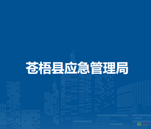 蒼梧縣應(yīng)急管理局