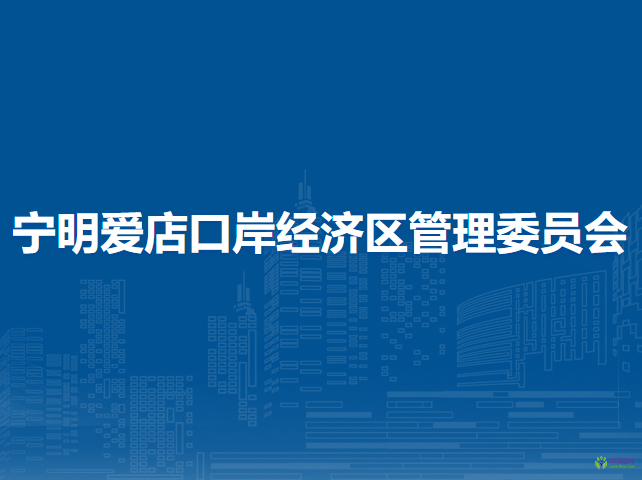 寧明愛店口岸經(jīng)濟(jì)區(qū)管理委員會