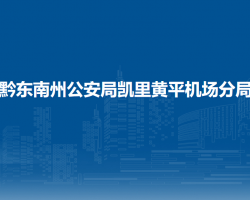 黔東南州公安局凱里黃平機(jī)場分局