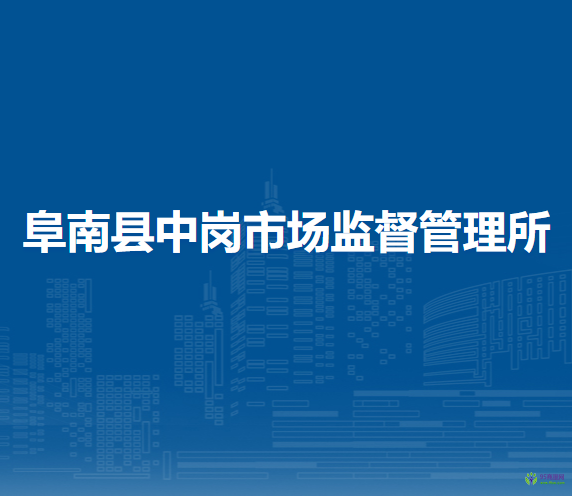 阜南縣中崗市場監(jiān)督管理所