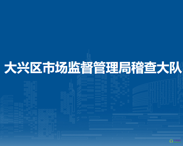 北京市大興區(qū)市場監(jiān)督管理局稽查大隊(duì)