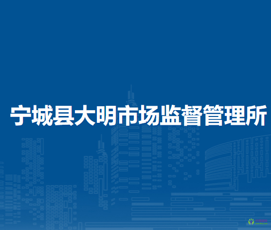 寧城縣大明市場(chǎng)監(jiān)督管理所