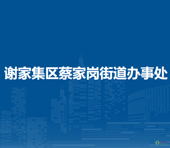 淮南市謝家集區(qū)蔡家崗街道辦事處