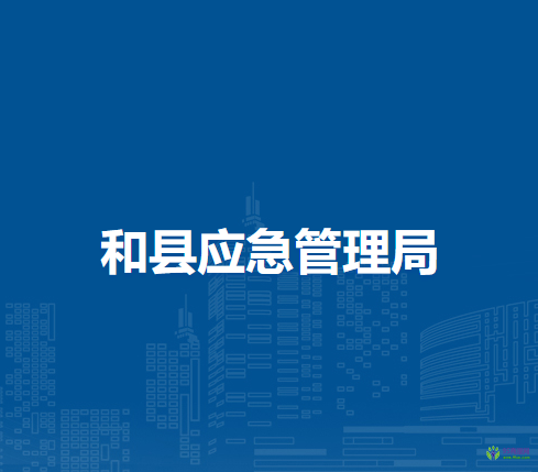 和縣應(yīng)急管理局