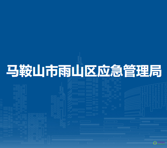 馬鞍山市雨山區(qū)應(yīng)急管理局